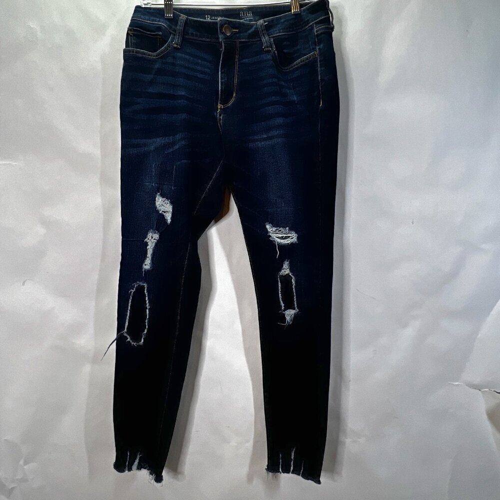 ANA Jeggings Stretch Distressed Size 12 Women's Denim